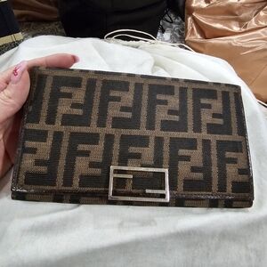 Fendi Brown and Tan Wallet